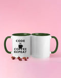 Code, Coffee, Repeat mug