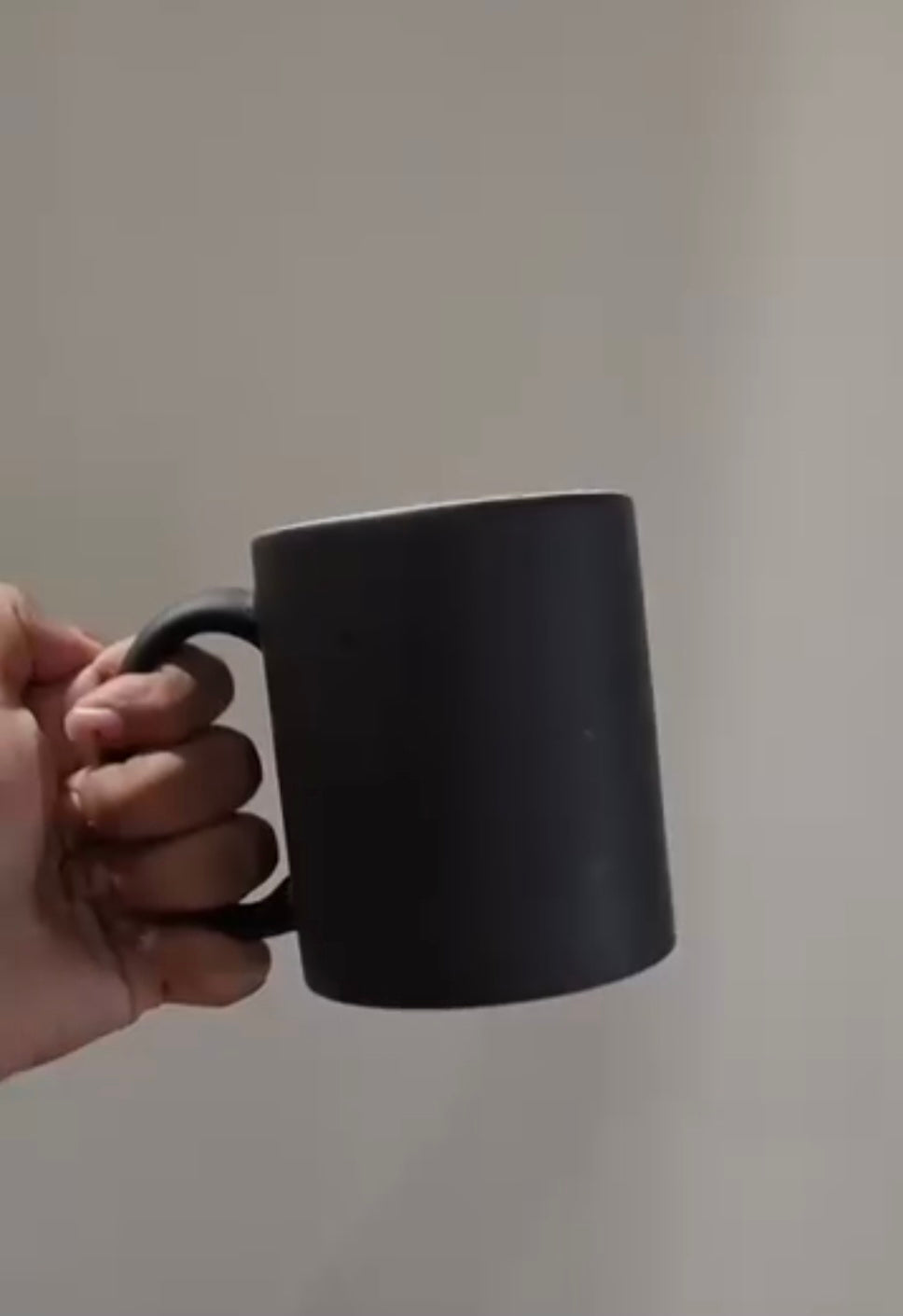 Customer photo: Panda at Work black mug (shared by Hargun)