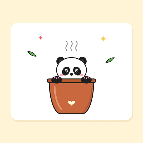 Chai Kulhad Panda mug design close-up