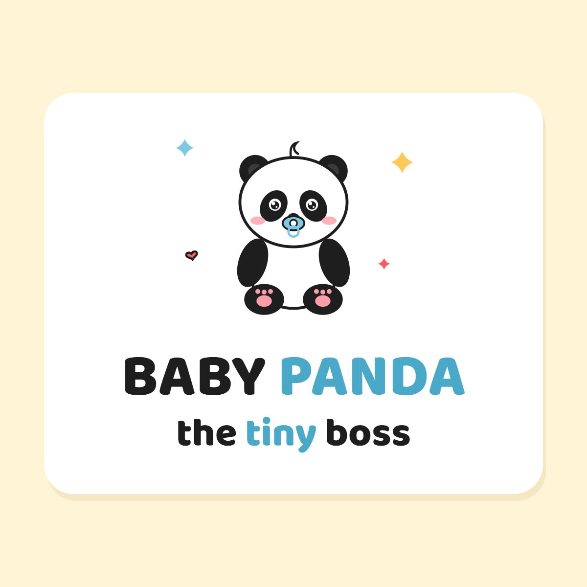 Baby Panda mug design